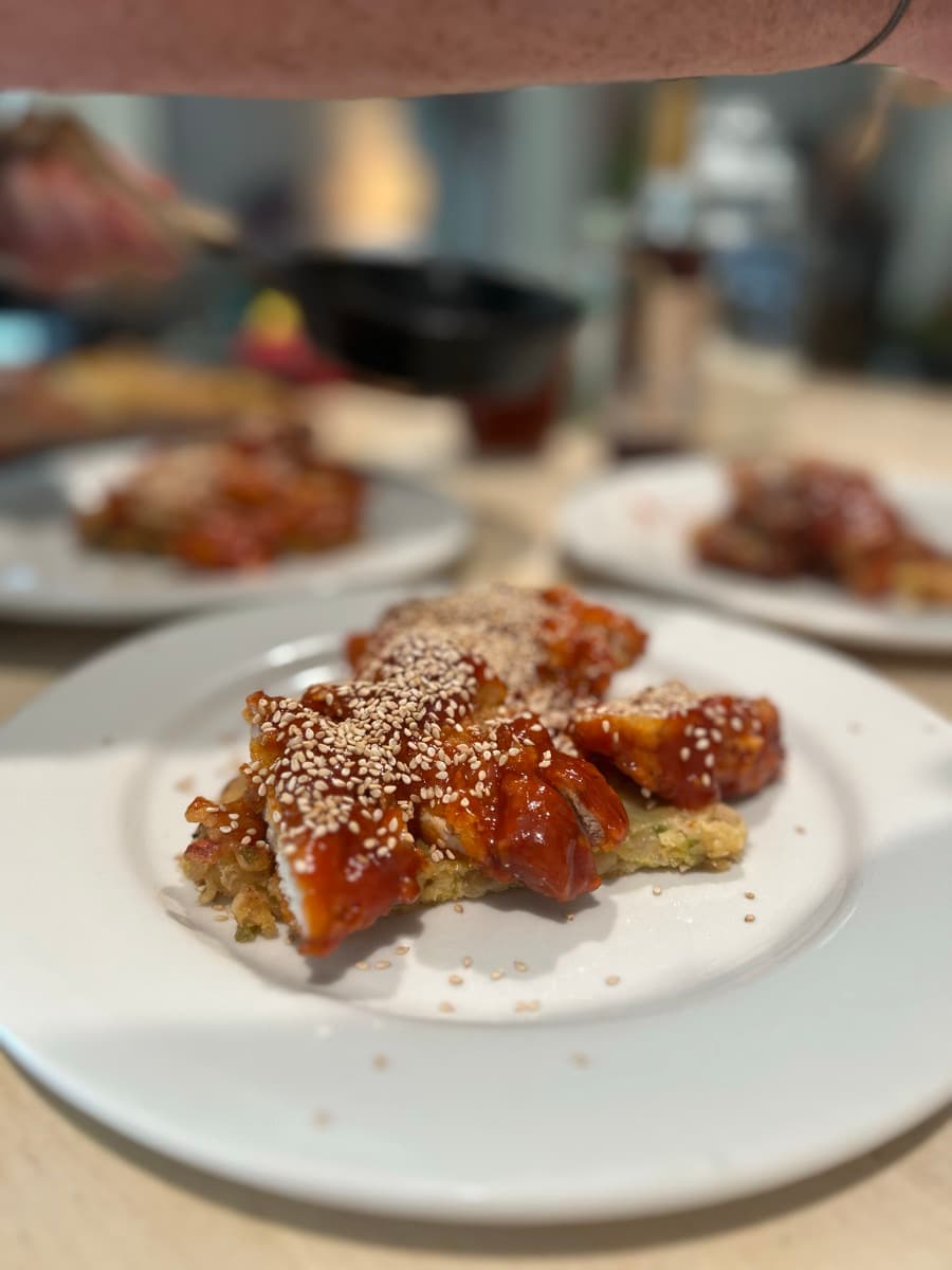 Korean Spicy Fried Chicken, cooked by Addi 🤠